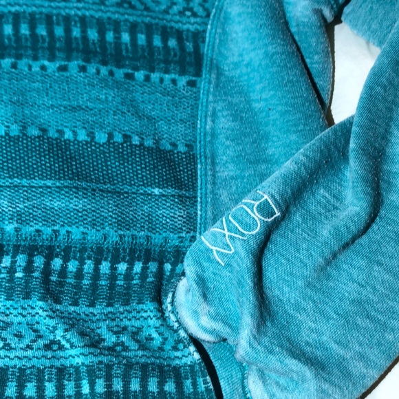 🛍 DONATED Roxy | Teal Zip-Up Hoodie - Picture 4 of 7